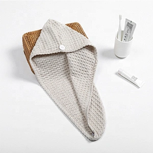 Spa white hair towel microfiber material with pineapple design for promotion sales