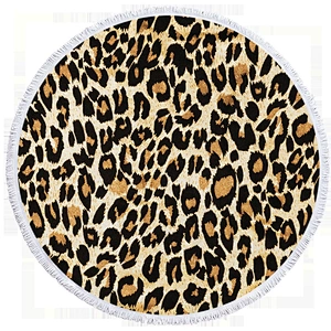 Personalized  large custom print roundish beach towel