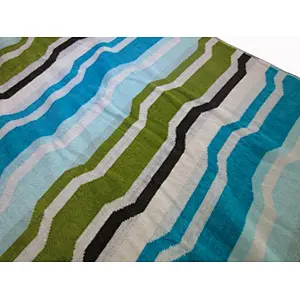 Yarn Dyed 100% Cotton Velvet Large Luxury Summer Pool Bath Towel Stripe