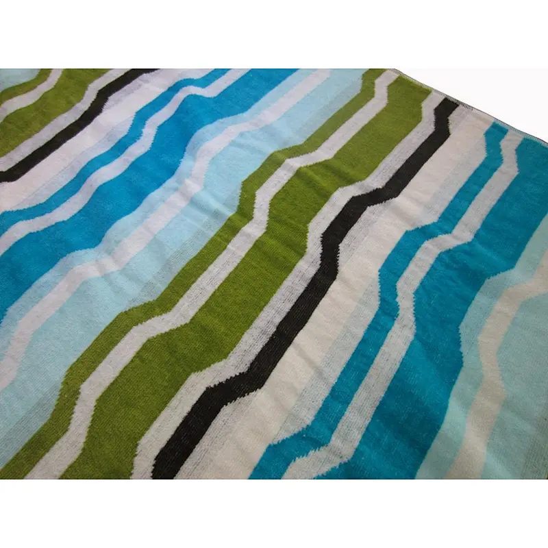 Yarn Dyed 100% Cotton Velvet Large Luxury Summer Pool Bath Towel Stripe
