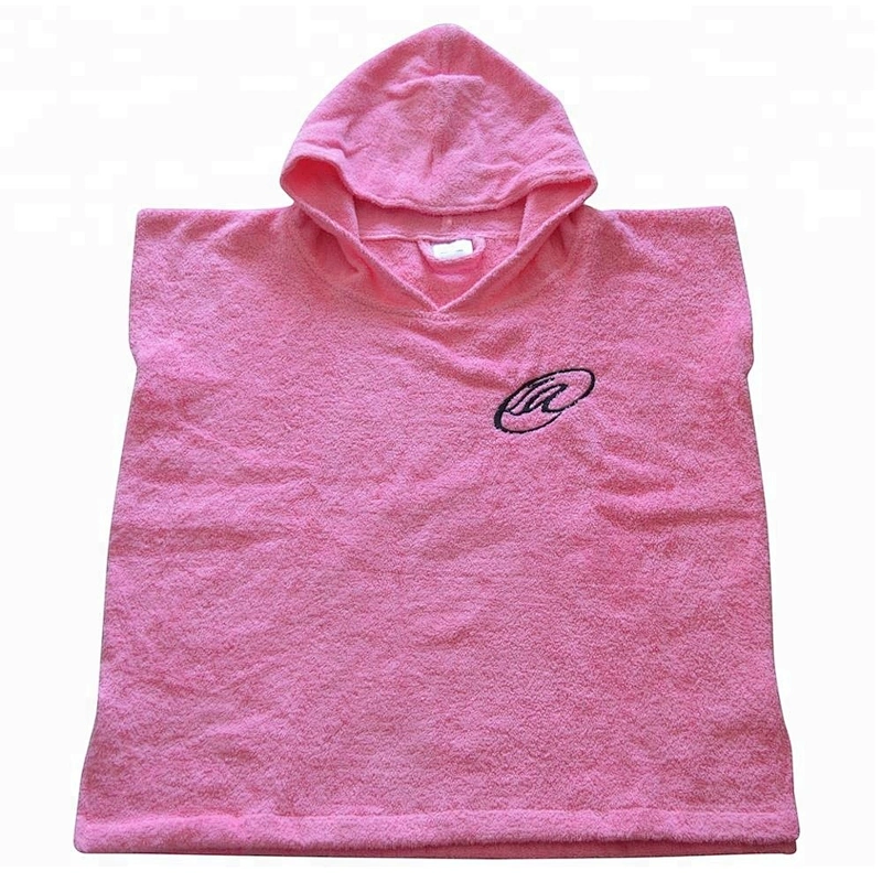 Terry Towelling Cotton Hooded kids poncho