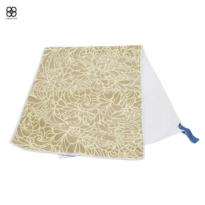 2020 standard rectangular custom print microfiber cooling gym towel