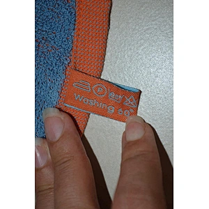 Luxury brand Woven logo cotton custom hand towel
