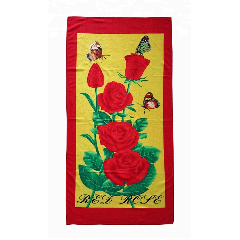 Personalized print suede microfiber beach towel