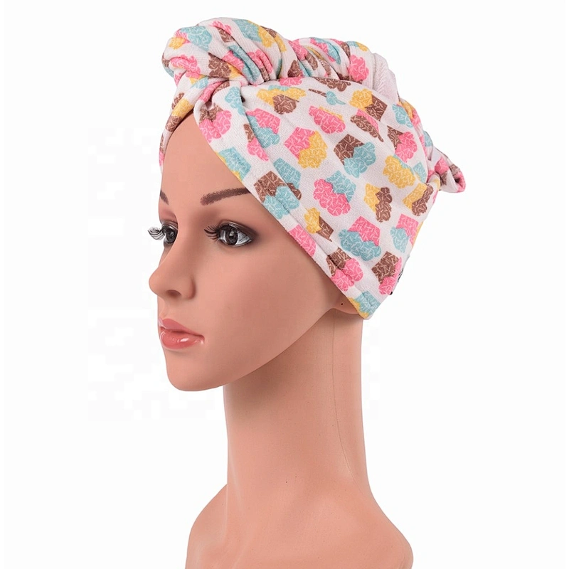 Super Lightweight Printed Microfiber Hair Turban