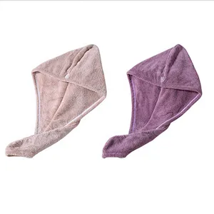 Premium deluxe hot sale microfiber custom logo hair towel wrap