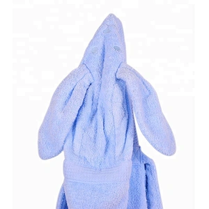 Luxury Cotton Terry Plain Bath towel robe for kids