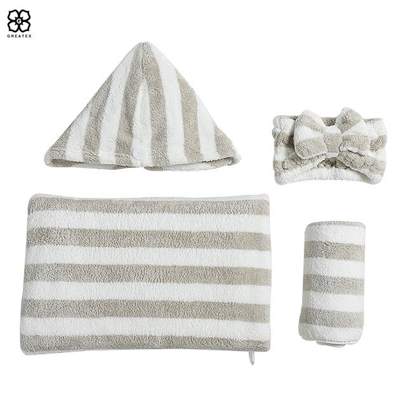 Personalized custom logo towel set used for bathroom