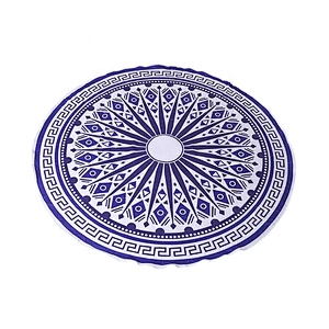 Amazon hot sale printing sand-proof quick-dry portable beach round towels