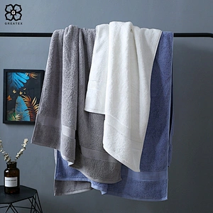 High quality hot selling plain dyed cotton shower bath towel