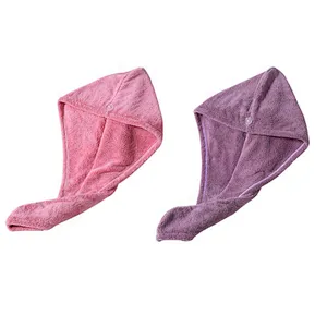 Premium deluxe hot sale microfiber custom logo hair towel wrap