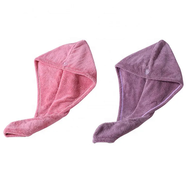 Premium deluxe hot sale microfiber custom logo hair towel wrap