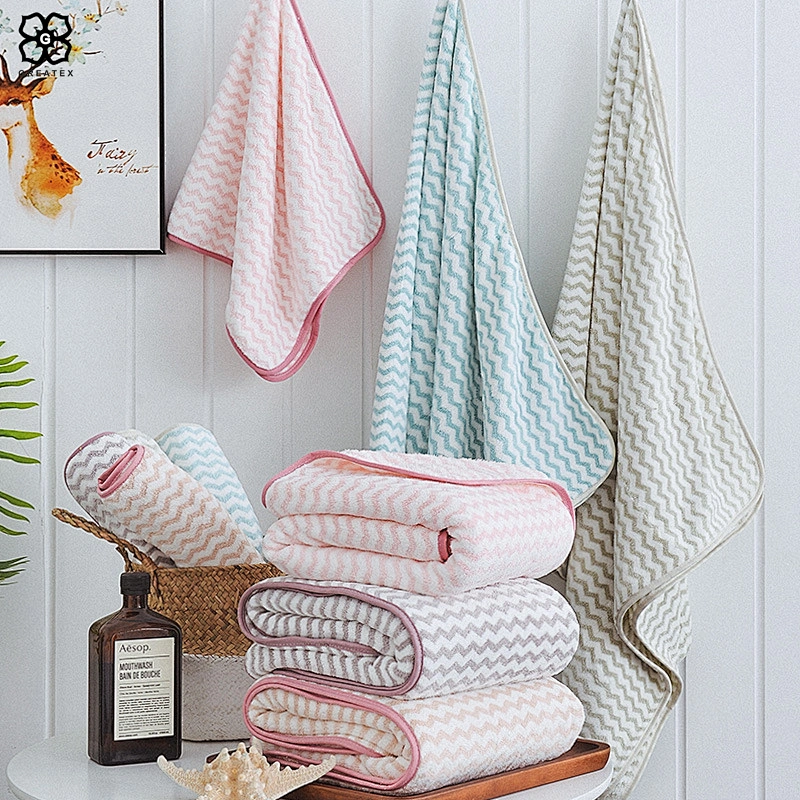 High quality smooth super soft microfiber bath towel set