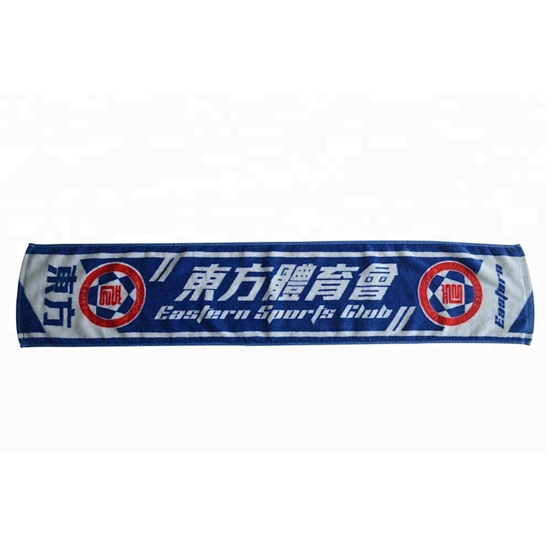 350GSM Athletic 100%cotton velour slogan sports towels with custom logo