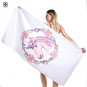 Best selling top quality custom design printing microfiber beach towel