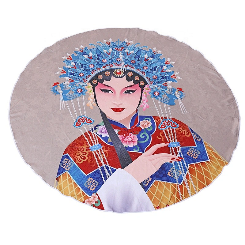 Wholesale thick microfiber large multi-purpose round beach towel