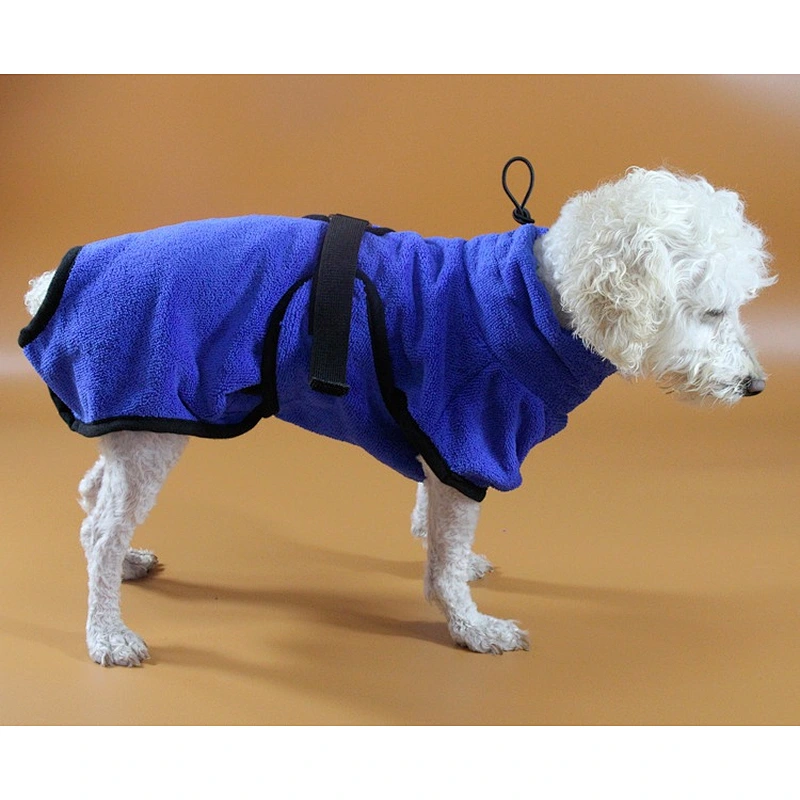 Dog Supply Blue microfiber Pet costume