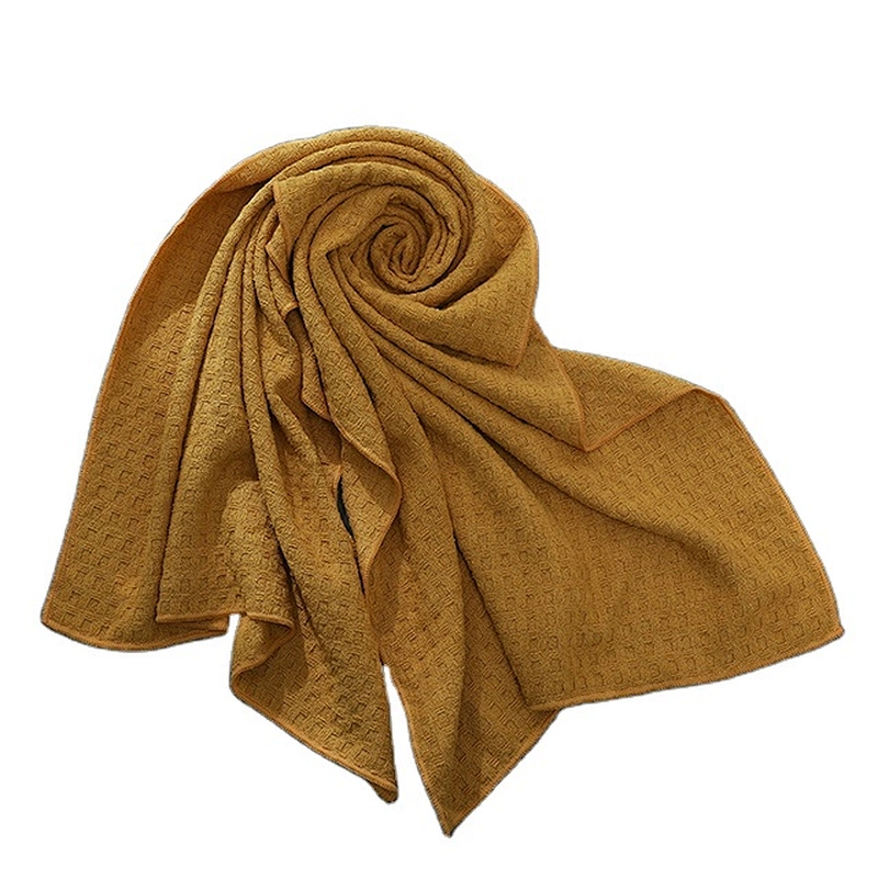 Gold  hair towel microfiber hair wrap with custom design for women gifts