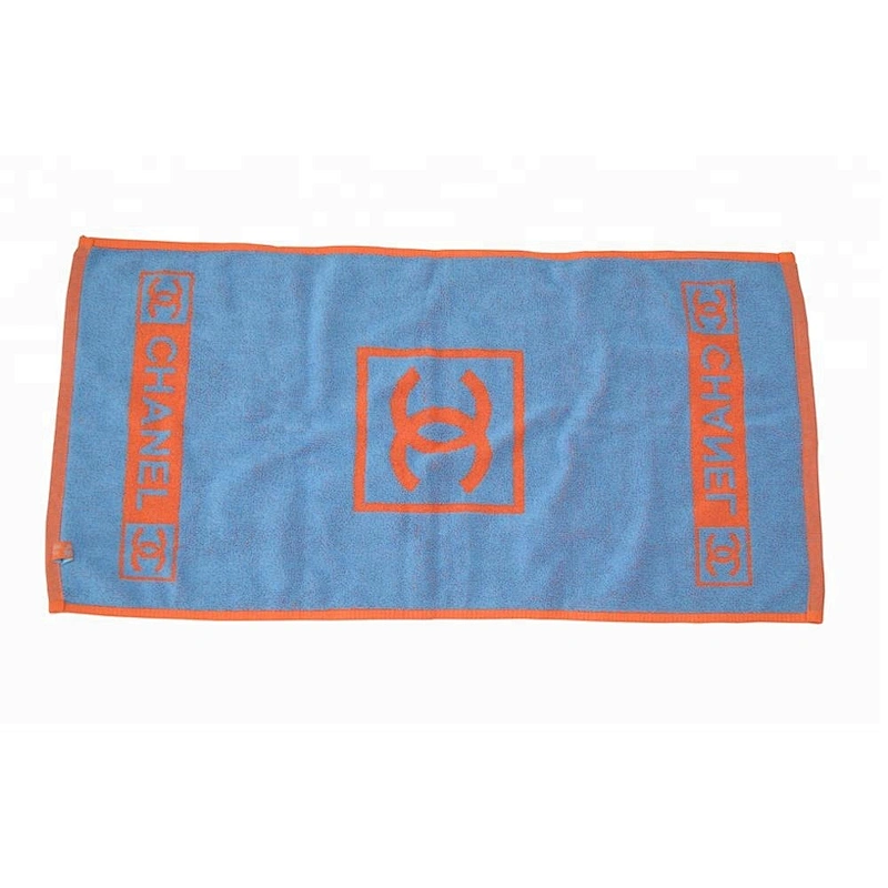 Luxury brand Woven logo cotton custom hand towel
