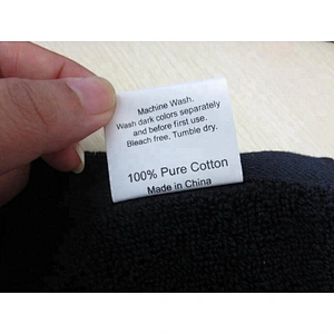 Wholesale hot sale 100%cotton Customized logo Bleach safe black salon towel