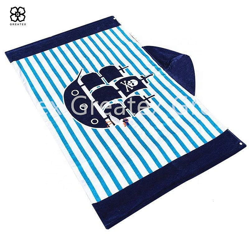 New cute cartoon beach changing robe hooded beach towel for kids