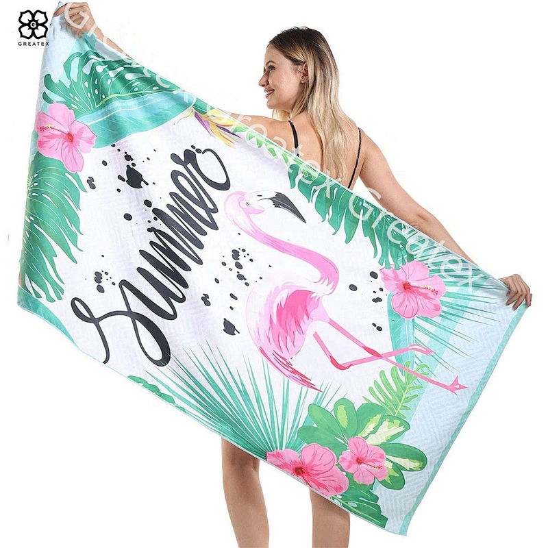 Best selling top quality custom design printing microfiber beach towel