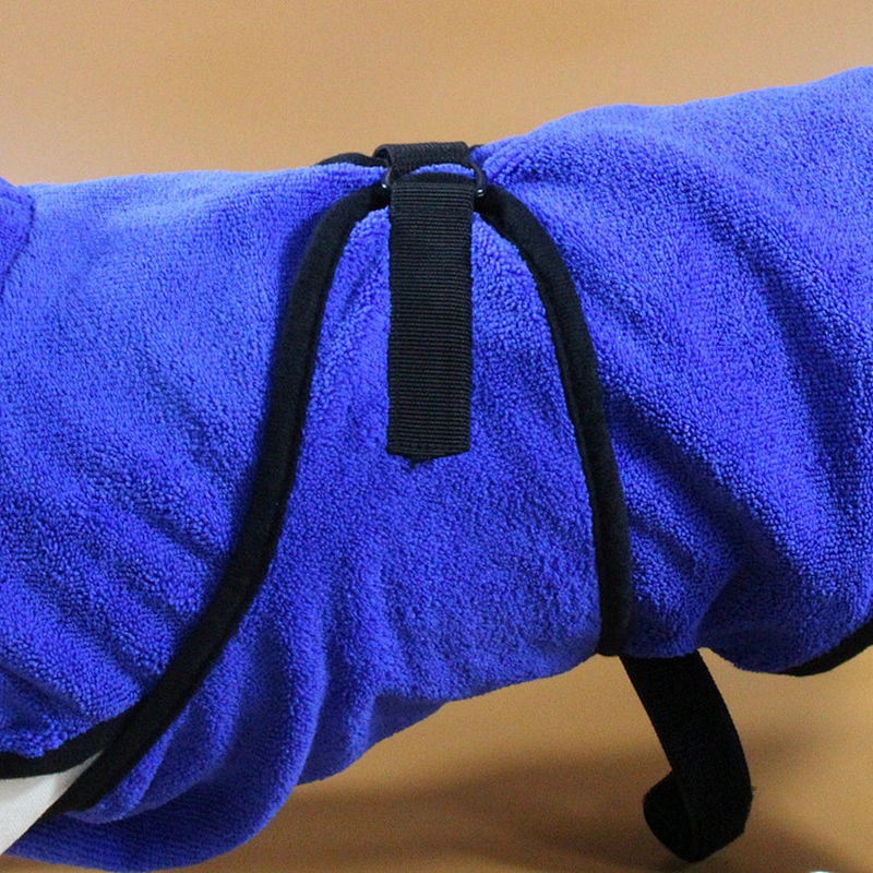 Dog Supply Blue microfiber Pet costume