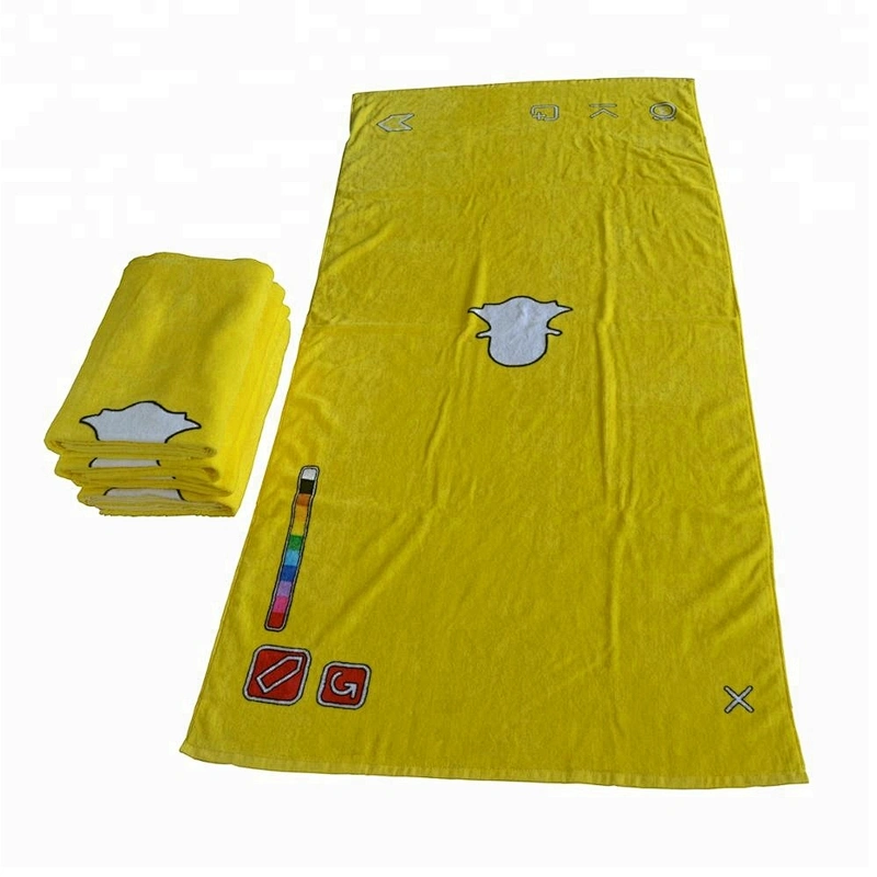 Customized full color printed funny pattern Cellphone screen printed bath towel