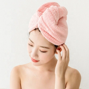 Best-selling model printed microfiber hair towel wraps  with factory price