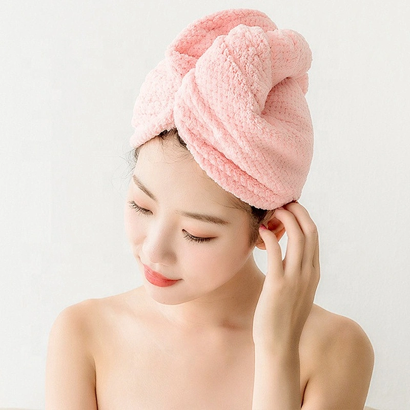 Best-selling model printed microfiber hair towel wraps  with factory price