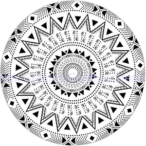 Amazon hot sale printing sand-proof quick-dry portable beach round towels