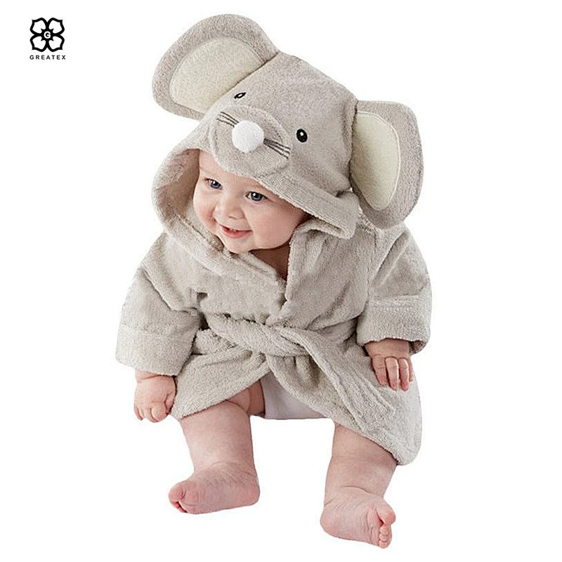 Hot selling children cartoon microfiber baby swimming bathing hooded towel