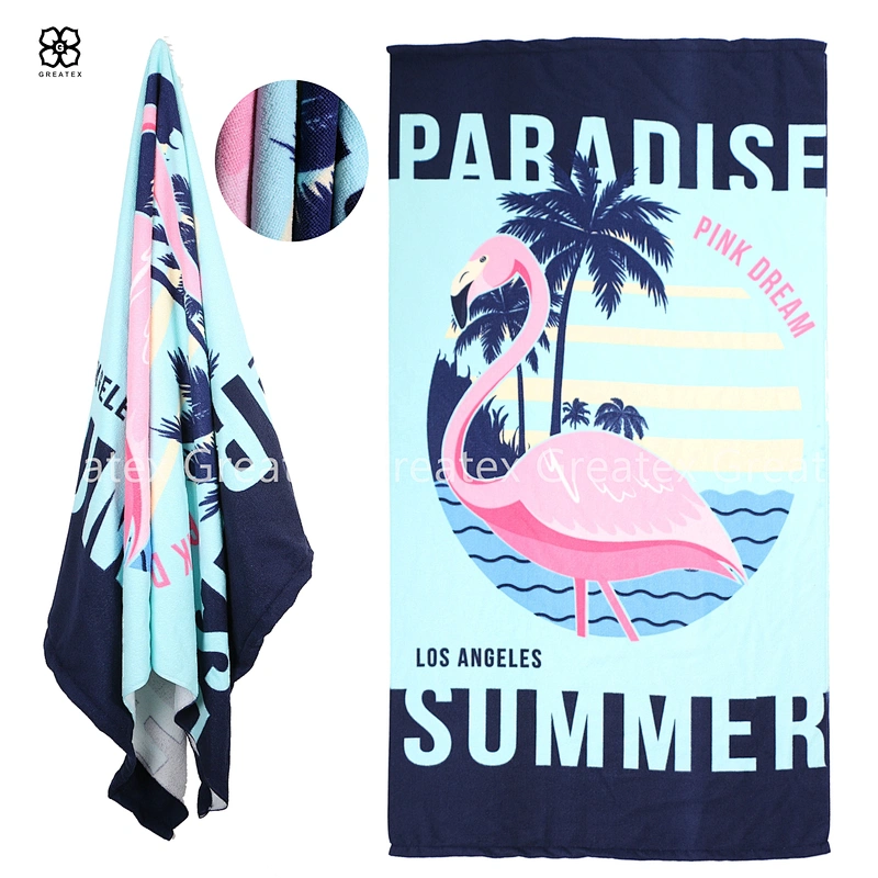 Premium hot sale rectangular sweat microfiber beach towel
