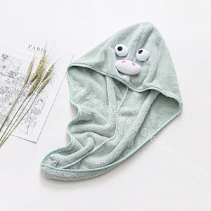 Top quality deluxe animal faces interesting microfibre hair towel