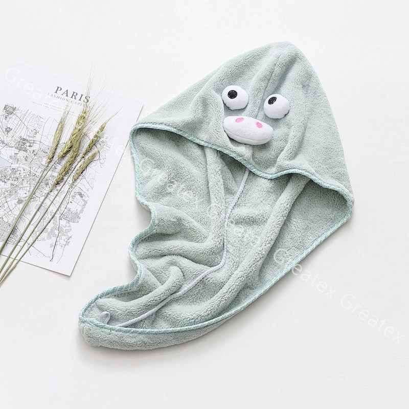 Top quality deluxe animal faces interesting microfibre hair towel