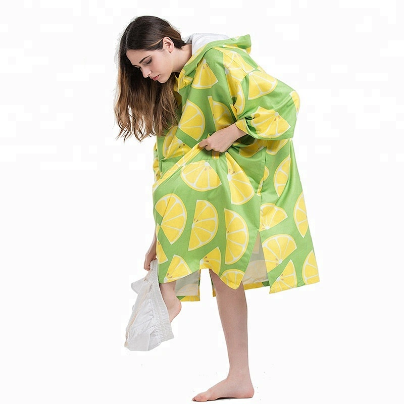 Colorful designed Girls Beach Changing Robe