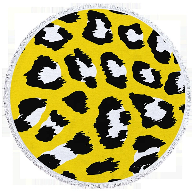 Personalized  large custom print roundish beach towel