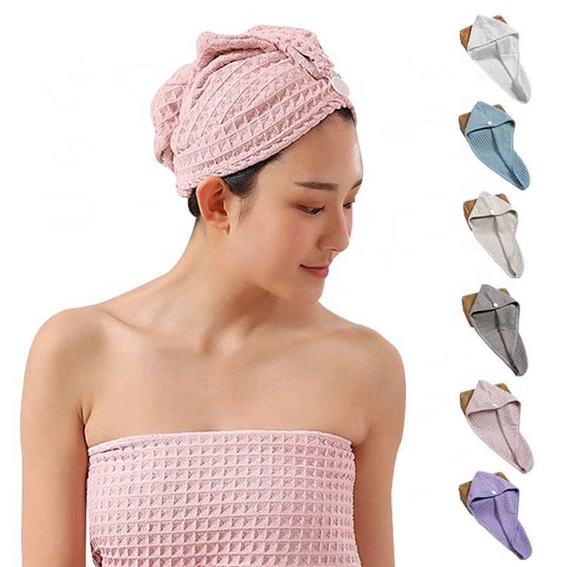 High quality soft and thin towels microfiber hair towel with super absorbent