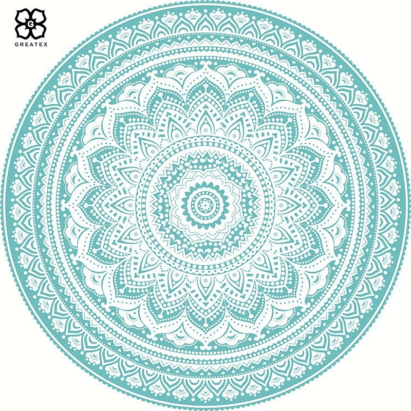 Popular promotional thick round beach towel with unique design