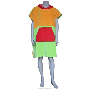 Wholesale Custom Cotton Terrycloth cheap microfiber printed poncho towel for adults