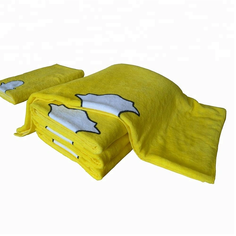 Customized full color printed funny pattern Cellphone screen printed bath towel