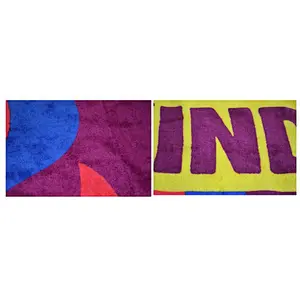 High quality 100%Cotton velour OEM Designed promotional print towel