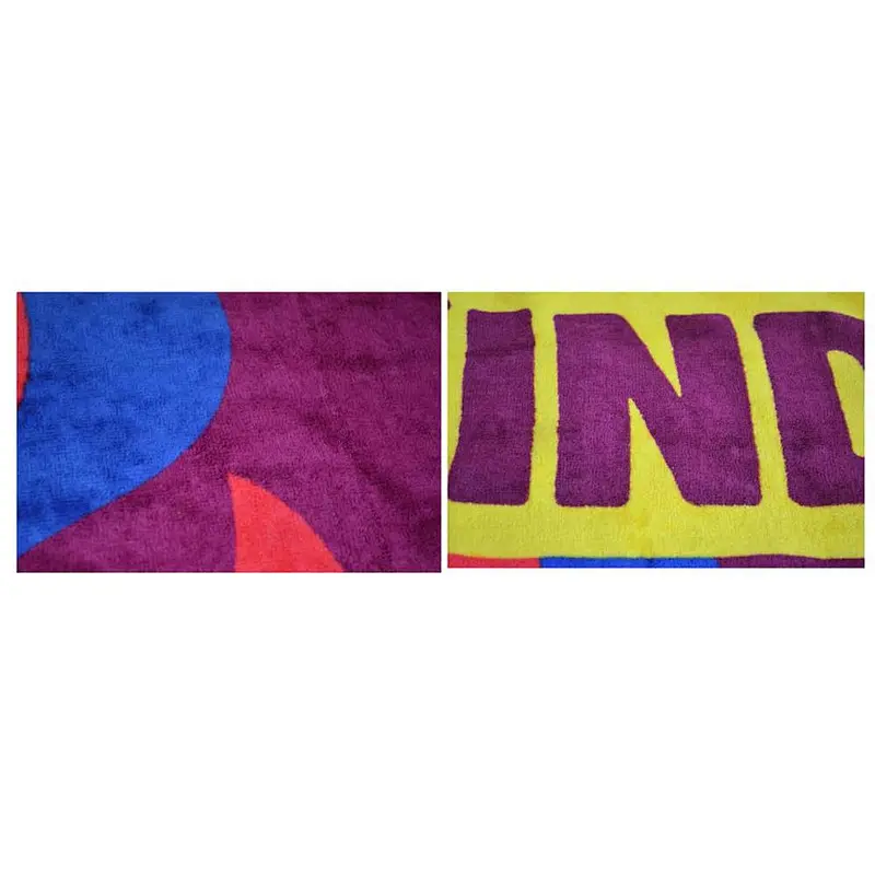 High quality 100%Cotton velour OEM Designed promotional print towel