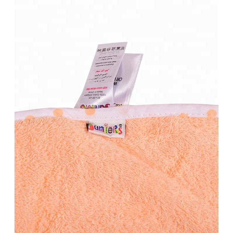 Hot sale Bunny embroidery Terry coton baby hooded towel with cute design