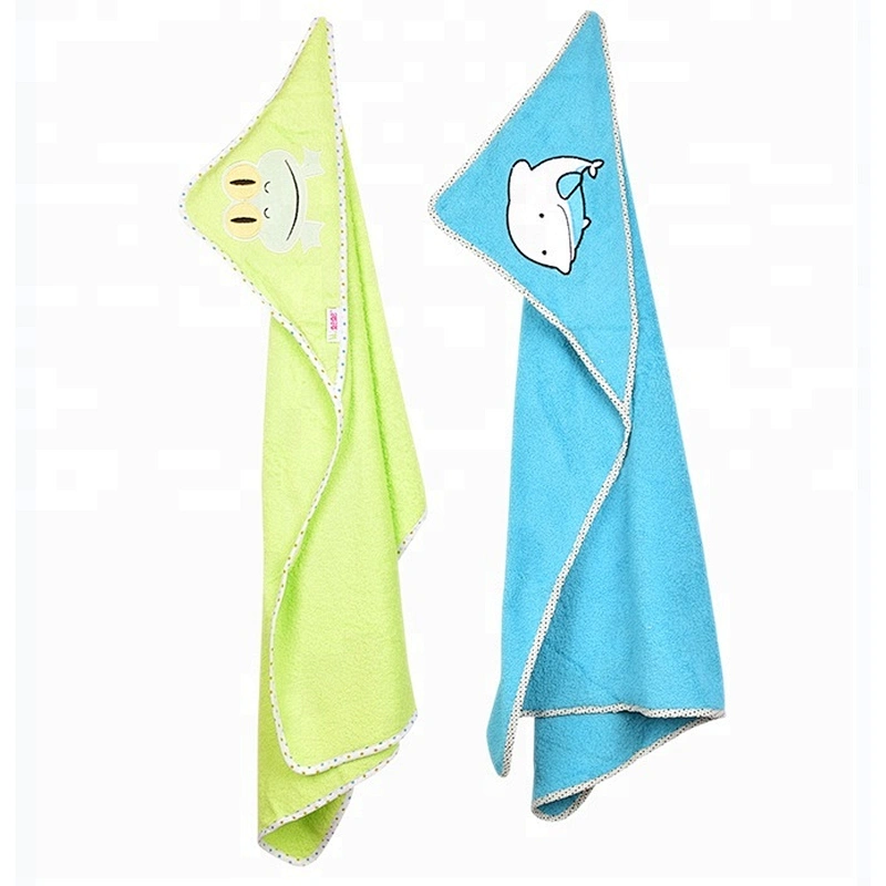 Adorable Pastel color bamboo baby hooded towel