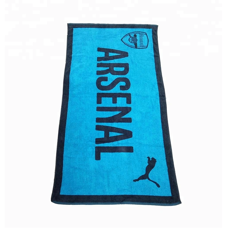 High quality Custom Logo Jacquard towel designs 100% cotton beach towels