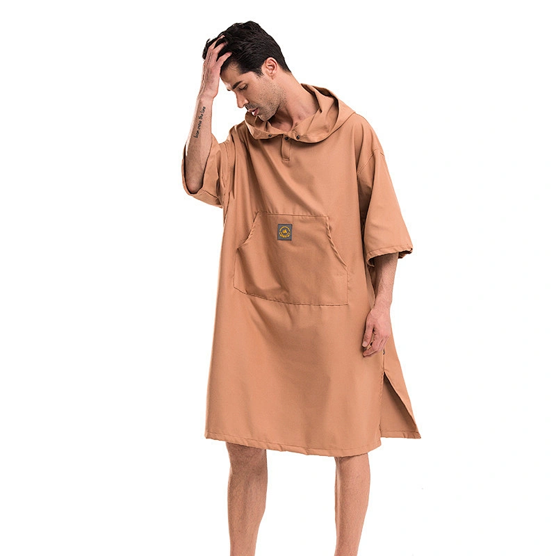 Promotional polyester Plain dyed men poncho