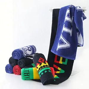 High quality cheap personalized jacquard sport cotton towel