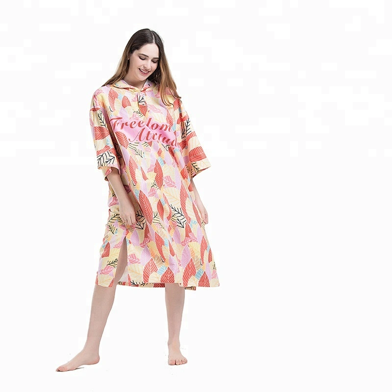 Hooded Beach surf Custom designed lady poncho