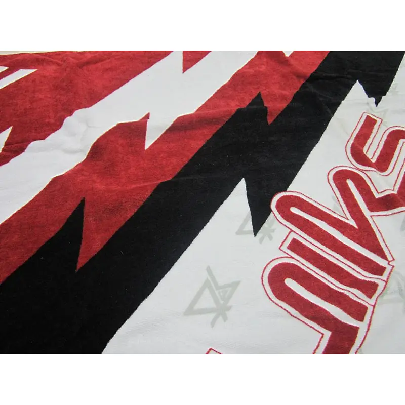 Promotional Custom popular monogrammed Printed brand bath towel